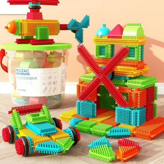 Enlightenment Thorn Bristle Building Blocks Puzzle Assembling Toys For Boys Baby Girls