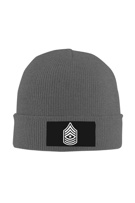 Enlisted Rank - Sergeant Major Men Women Knitted Hat Adult Knit Beanie For Fall Winter Knit Hat Cap Slouchy Knitted Skull Cap