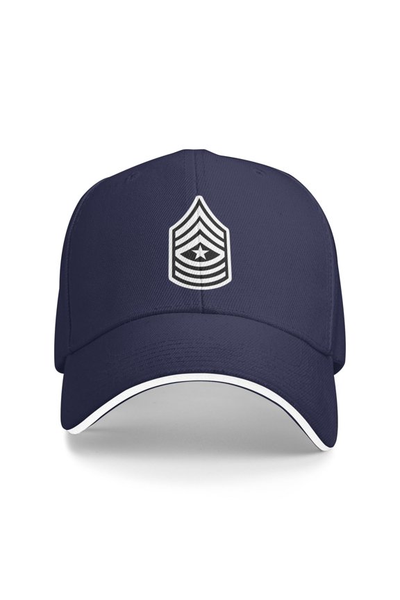 Enlisted Rank - Sergeant Major Unisex Sandwich Cap Classic Baseball Capunisex Adjustable Casquette Dad Hat