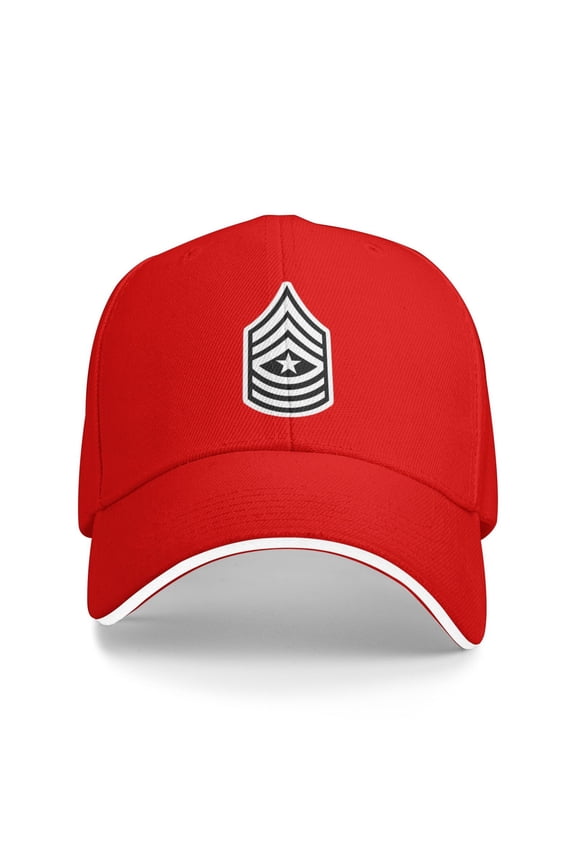 Enlisted Rank - Sergeant Major Unisex Sandwich Cap Classic Baseball Capunisex Adjustable Casquette Dad Hat