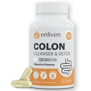 Enliven Gentle Colon Cleanse | Detox & Weight Loss Support | Gut Health | 60 Capsules