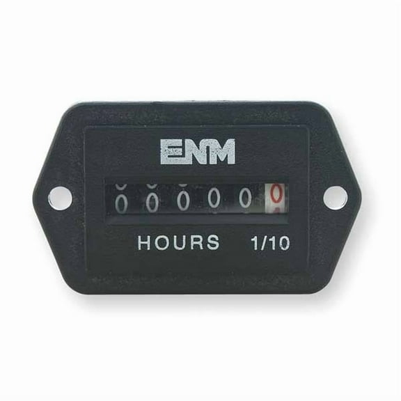 Enm AC Hour Meter I,6-Digit,Back Rectangular T51E4