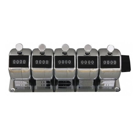 Enm Counter,Hand Tally,5 Gang,4 Digits M4505