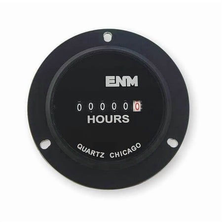 DC Hour Meter,6 Digit,Round,10-80VDC T40B45