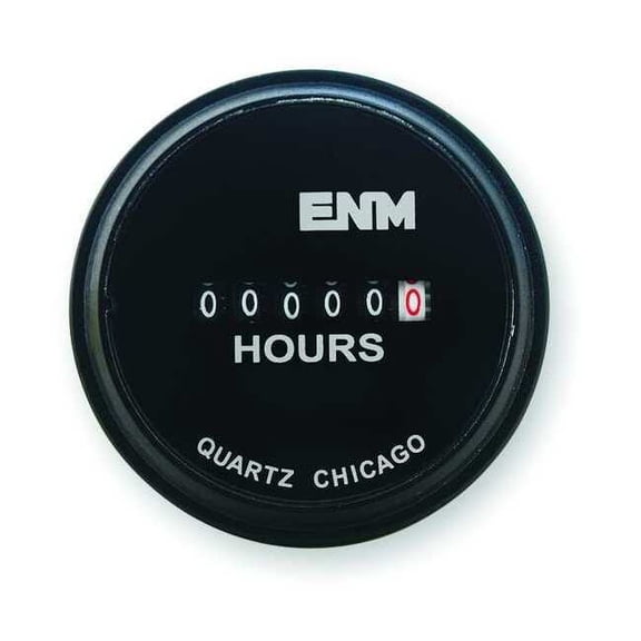 Enm DC Hour Meter,Electrical,2.31 in,Round T40A45