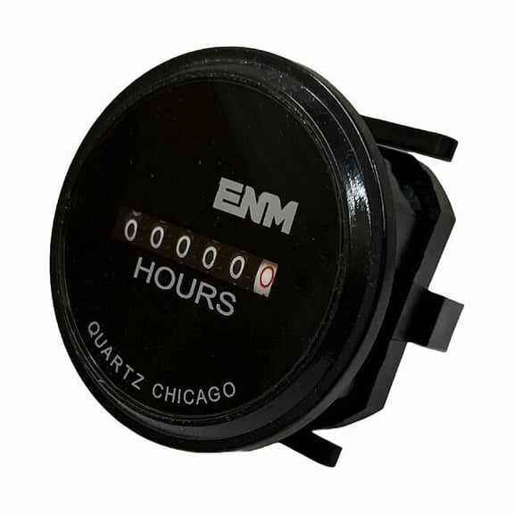 Enm Hour Meter,1.68" L,1.68" W T50A59