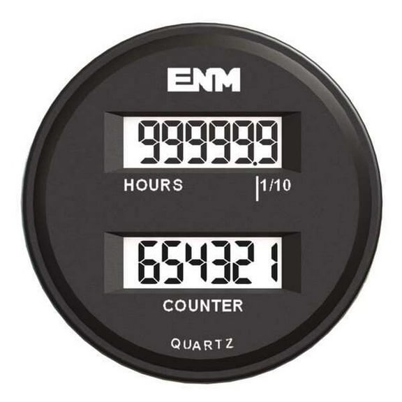 Enm Hour Meter/ Counter,6 Digits,LCD T39FC48