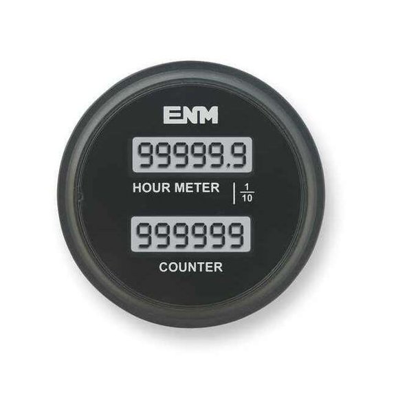Enm Hour Meter/Counter, LCD, 6Digit, 8-32 VDC T39AC