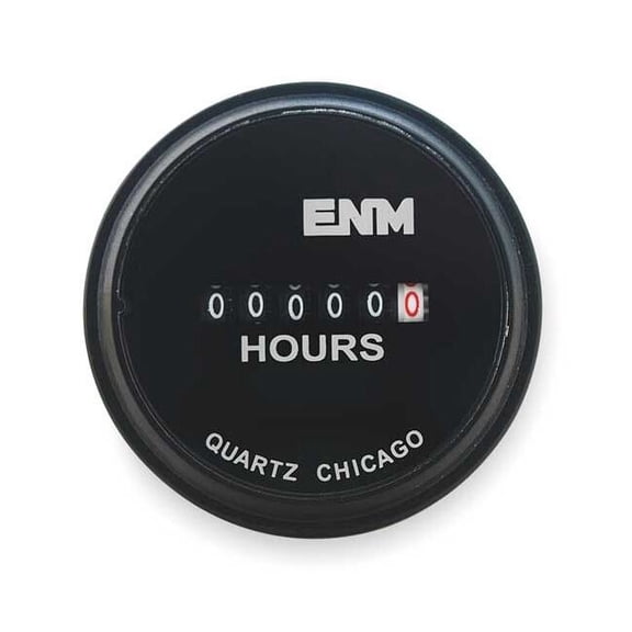 Enm Hour Meter,Electrical,2.31 in,Round T50A479