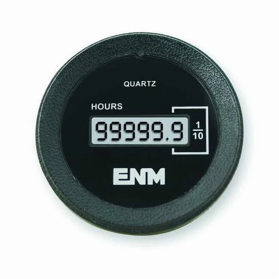 Enm Hour Meter,LCD,Flush Round,2 in. dia. T1160EB
