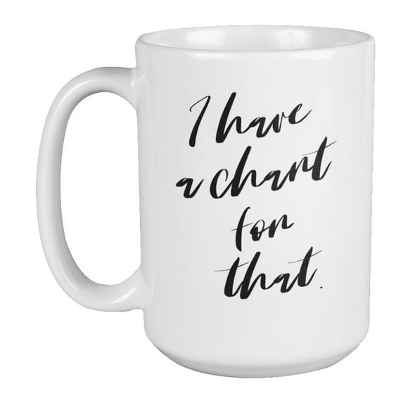 Enneagram Type 1 - Coffee and Tea Mug: I have a chart for that. (15oz)