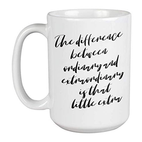 Enneagram Type 4 - Coffee and Tea Gift Mug: The difference between ordinary and extraordinary is that little extra (15oz)