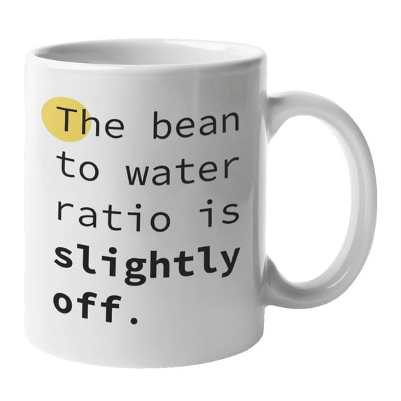 Enneagram Type 5 - Coffee and Tea Mug: The bean to water ratio is slightly off. (11oz)