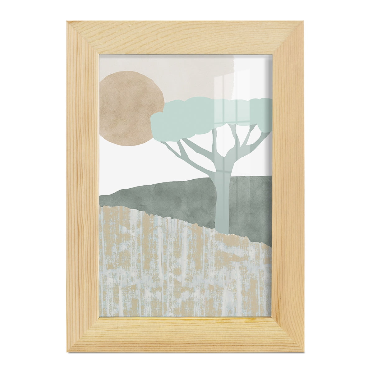 Ennerdale I - Framed Print w/glass - Natural Wood