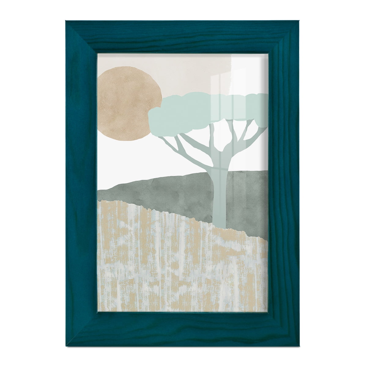 Ennerdale I - Framed Print w/glass - Ocean Blue
