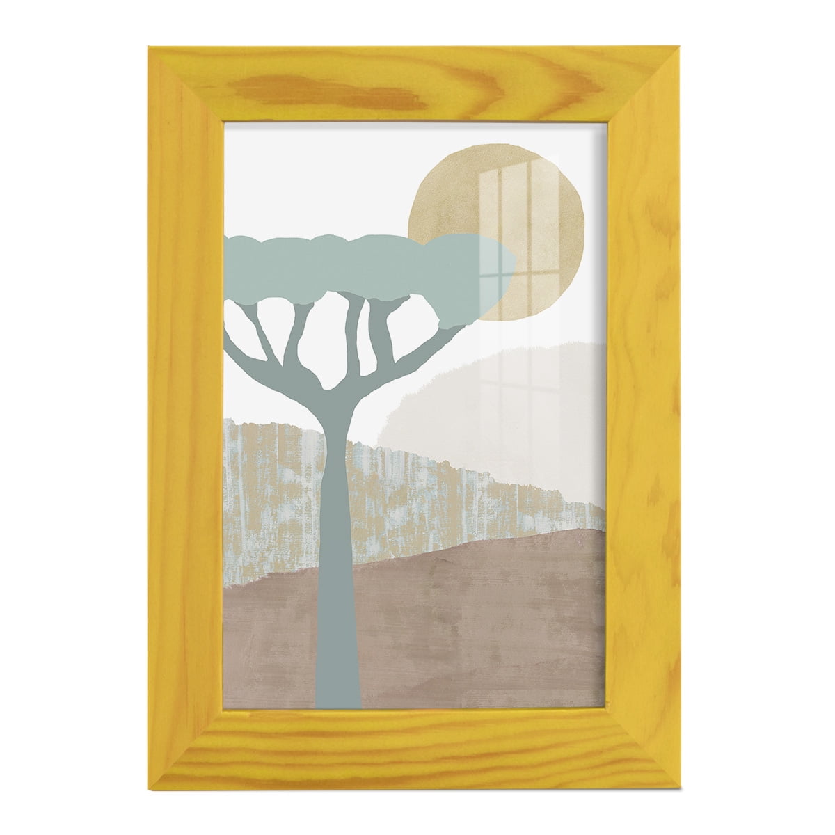 Ennerdale II - Framed Print w/glass - Sunflower Yellow