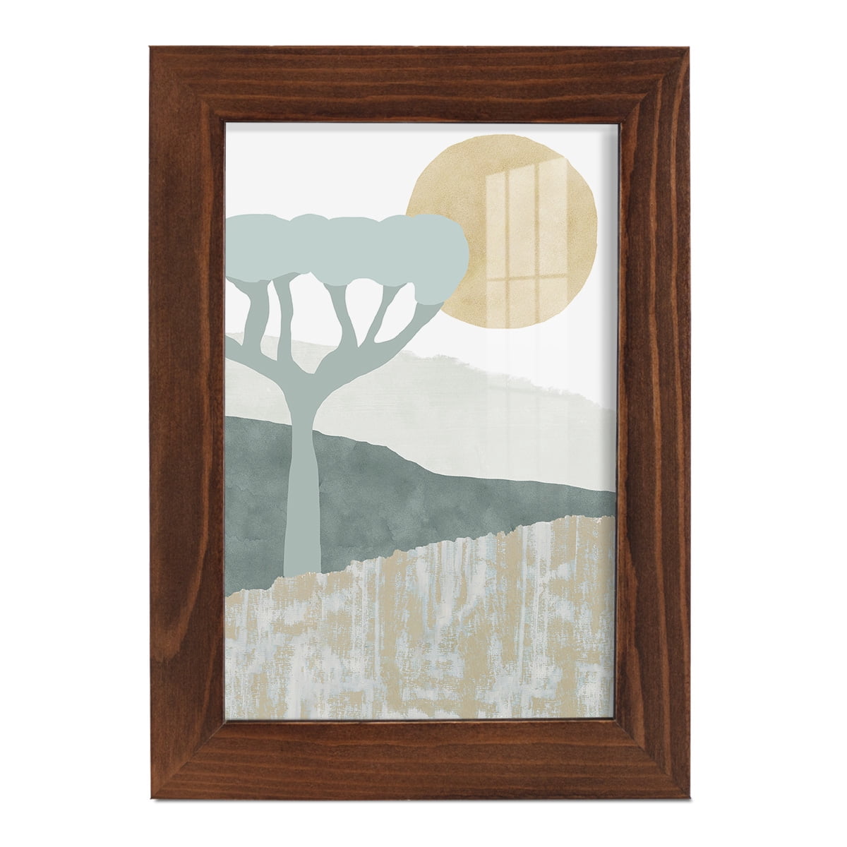 Ennerdale III - Framed Print w/glass - Chestnut