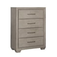 thumbnail image 1 of Ennesley Gray Wood 4 Drawers Chest, 1 of 6