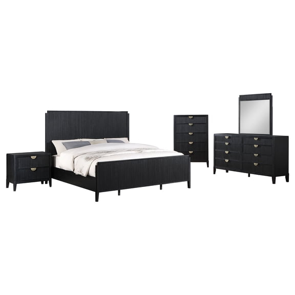 Ennis Black 5-piece Queen Bedroom Set