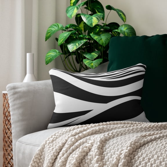Ennis Haus 1969 Spun Polyester Lumbar Pillow - Zebra