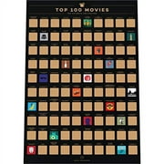 Enno Vatti Movies Scratch Off Poster - Top 100 All Time Bucket List. 100 Movie Scratch Off (16.5"x23.4") - Perfect Christmas Gift for Movie Lovers!