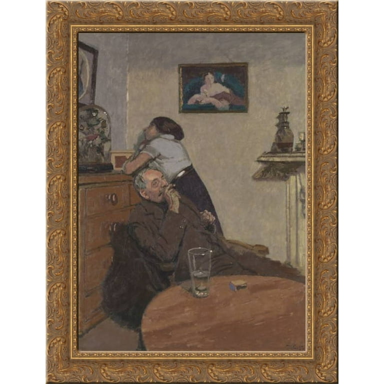 Ennui 24x18 Gold Ornate Wood Framed Canvas Art by Walter Sickert