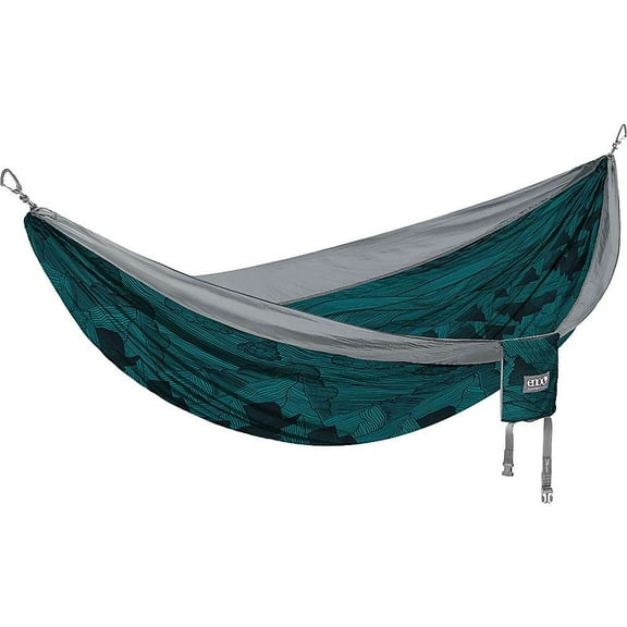 Eno DoubleNest Print Hammock, Mountains to Sea/Grey