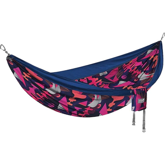 Eno DoubleNest Print Hammock, Synthwave/Sapphire, One Size