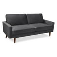 thumbnail image 1 of Enor Furniture Lauring 70" Upholstered Modern Velvet Sofa in Gray, 1 of 13