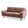 thumbnail image 1 of Enor Furniture Linnea 70" Upholstered Modern Fabric Sofa in Pink, 1 of 8