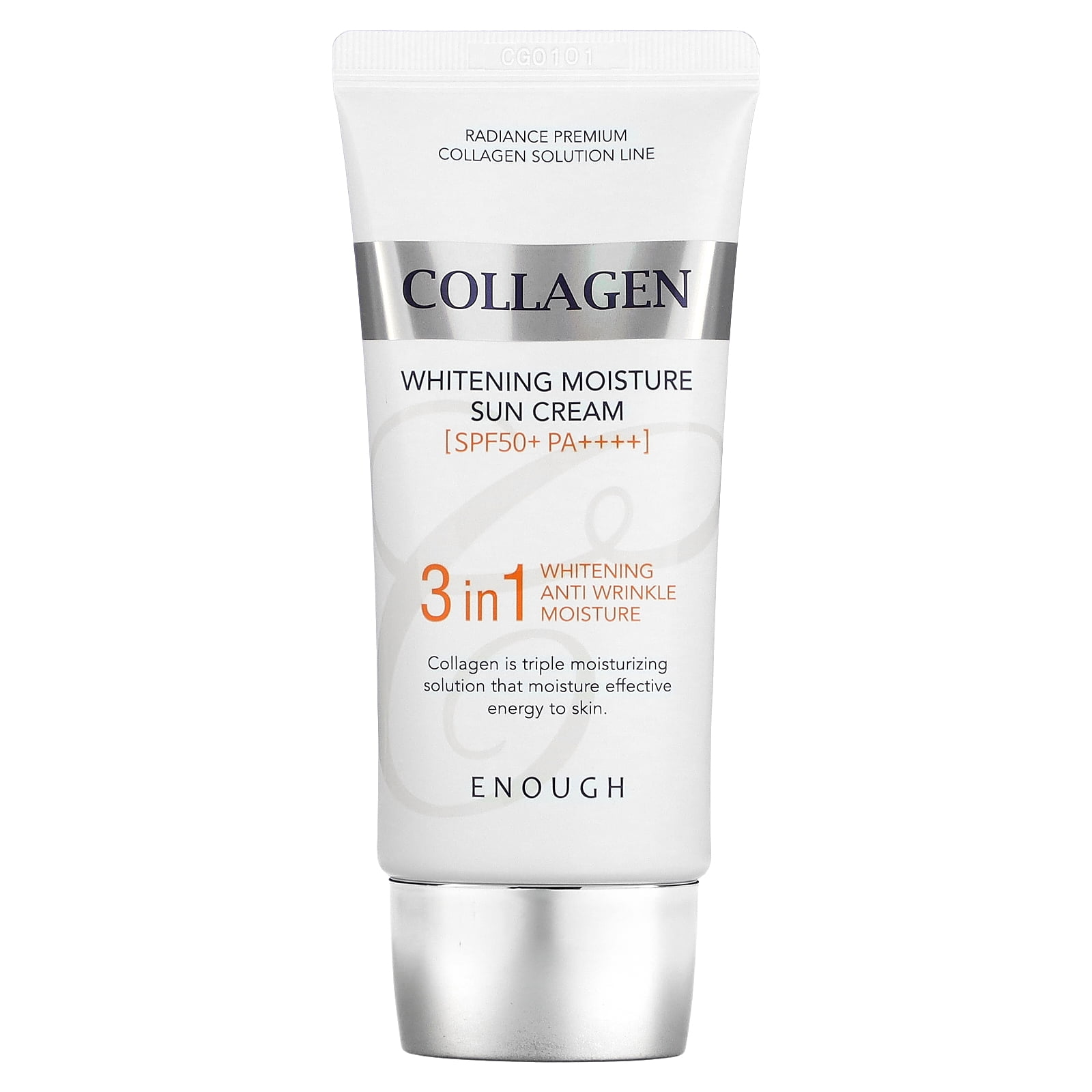 Enough Collagen, Whitening Moisture Sun Cream, SPF 50+ PA++++, 1.76 oz ...