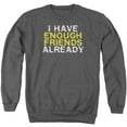 thumbnail image 1 of - Enough Friends - Crewneck Sweatshirt - Small, 1 of 2