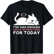 Enough Social Interaction Today Grumpy Cat T-Shirt