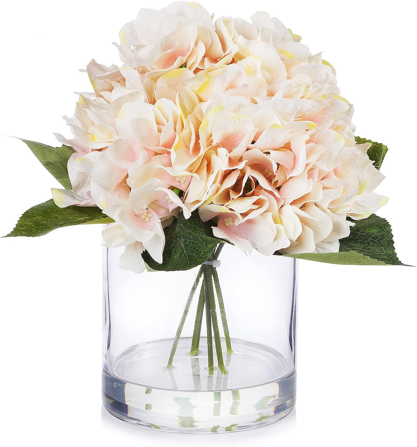 Enova Floral Artificial Flowers Large Silk Hydrangea Fake Flowers ...