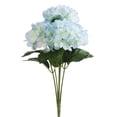 thumbnail image 1 of Enova Home 1 Pc 16" Tall Artificial Real Touch Hydrangea Faux Flowers Bush for Home Office Wedding Vase Decoration (Blue), 1 of 2