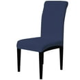 thumbnail image 1 of Enova Home 4 Pcs Ultra Soft Stretch Fabric Dining Chair Slipcovers Removable Anti-Dirty Fitted Furniture Protector (Dark Blue), 1 of 6