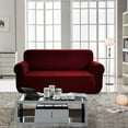 thumbnail image 1 of Enova Home Jacquard Polyester Spandex Fabric Box Cushion Loveseat Slipcovers, 1 of 5