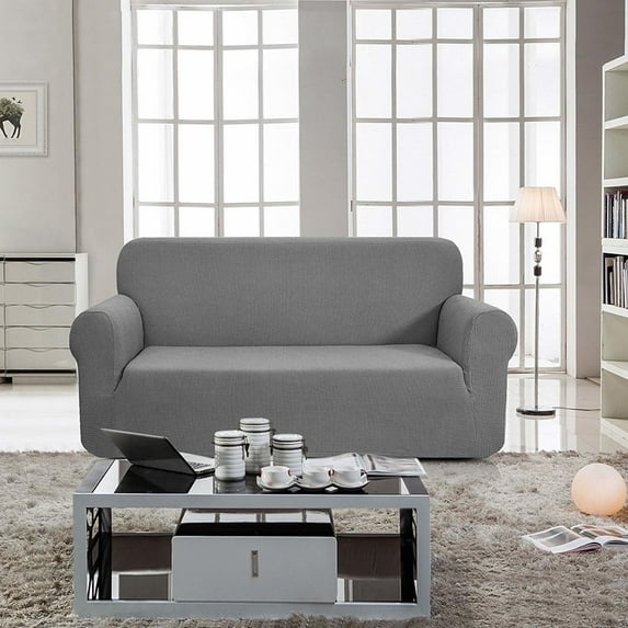 Enova Home Jacquard Polyester Spandex Fabric Box Cushion Loveseat Slipcovers