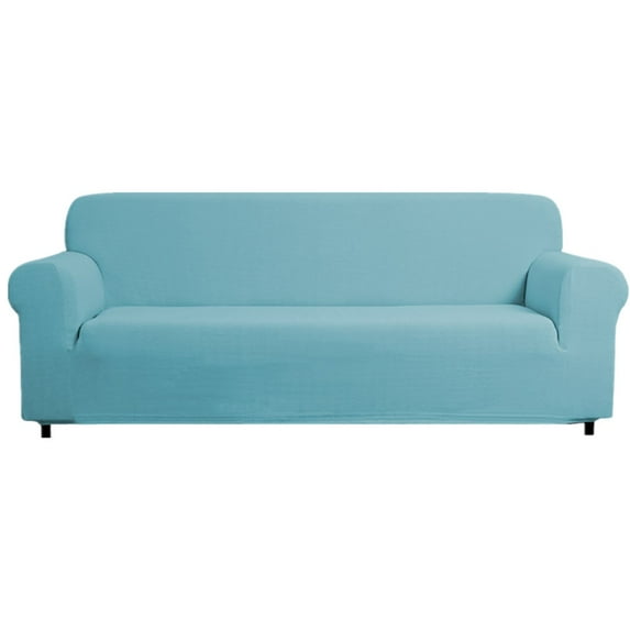 Enova Home Ultra Soft Stretch Fabric Sofa Slipcovers Removable Anti-Dirty Fitted Furniture Protector (Steel Blue)