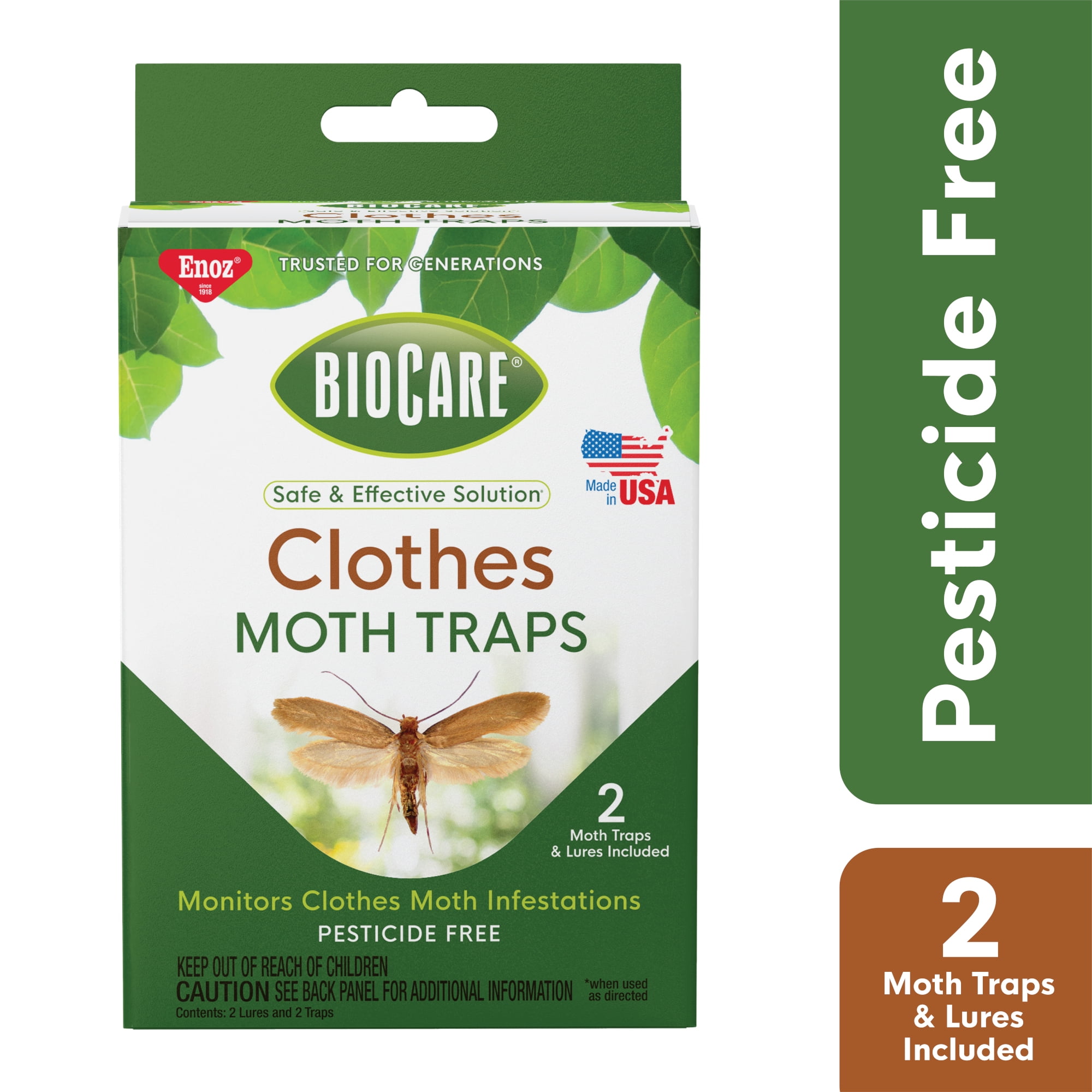 Clothes Moth Killer Mixed Bundle: 2 Trichogramma Sachets & 2 Pheromone Traps
