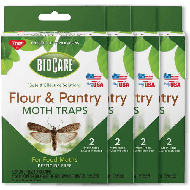 Enoz BioCare Flour and Pantry Moth Traps, Attracts and Kills Food Moths
