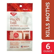 Enoz Cedar Scented Moth Ball Packets, Kills Clothes Moths and Carpet Beetles, 6 oz Bag