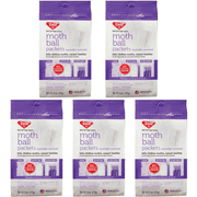 Enoz Lavender Scented Moth Ball Packets, Moth Killer for Closets and Storage, 6 oz, 5 Count