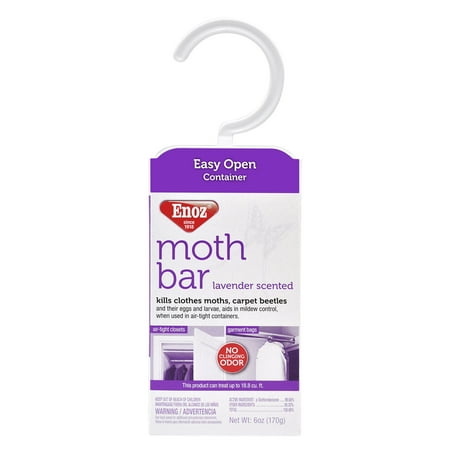 Enoz Lavender Scented Moth Bars, Moth Killer for Clothes Moths and Carpet Beetles, 6 oz