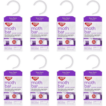 Enoz Lavender Scented Moth Bars, Moth Killer for Clothes Moths and Carpet Beetles, 6 oz, 8 Pack