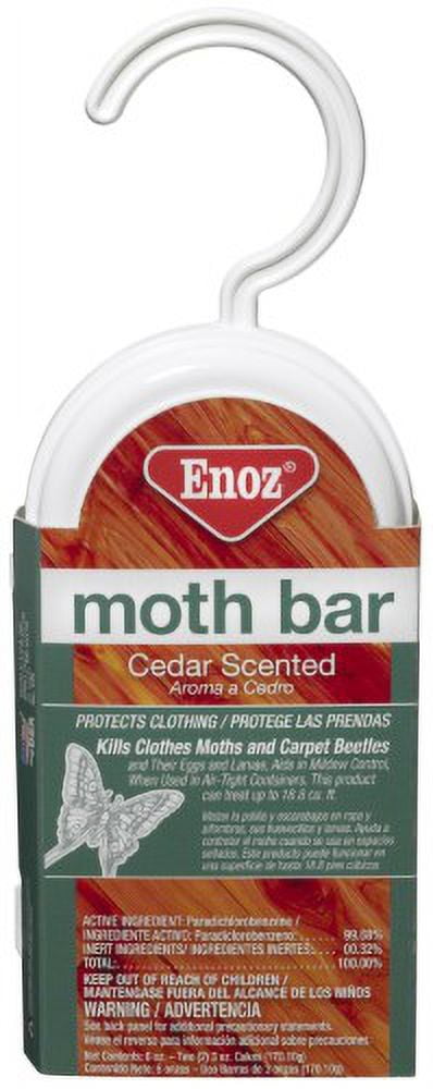 Enoz Moth Bar, Cedar Scented - 6 oz
