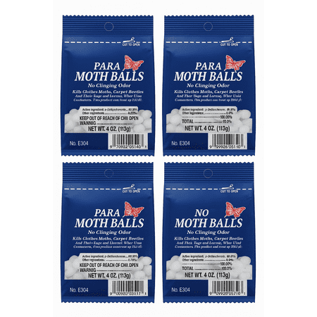 Enoz Para Moth Balls, No Clinging Odor, 4 oz