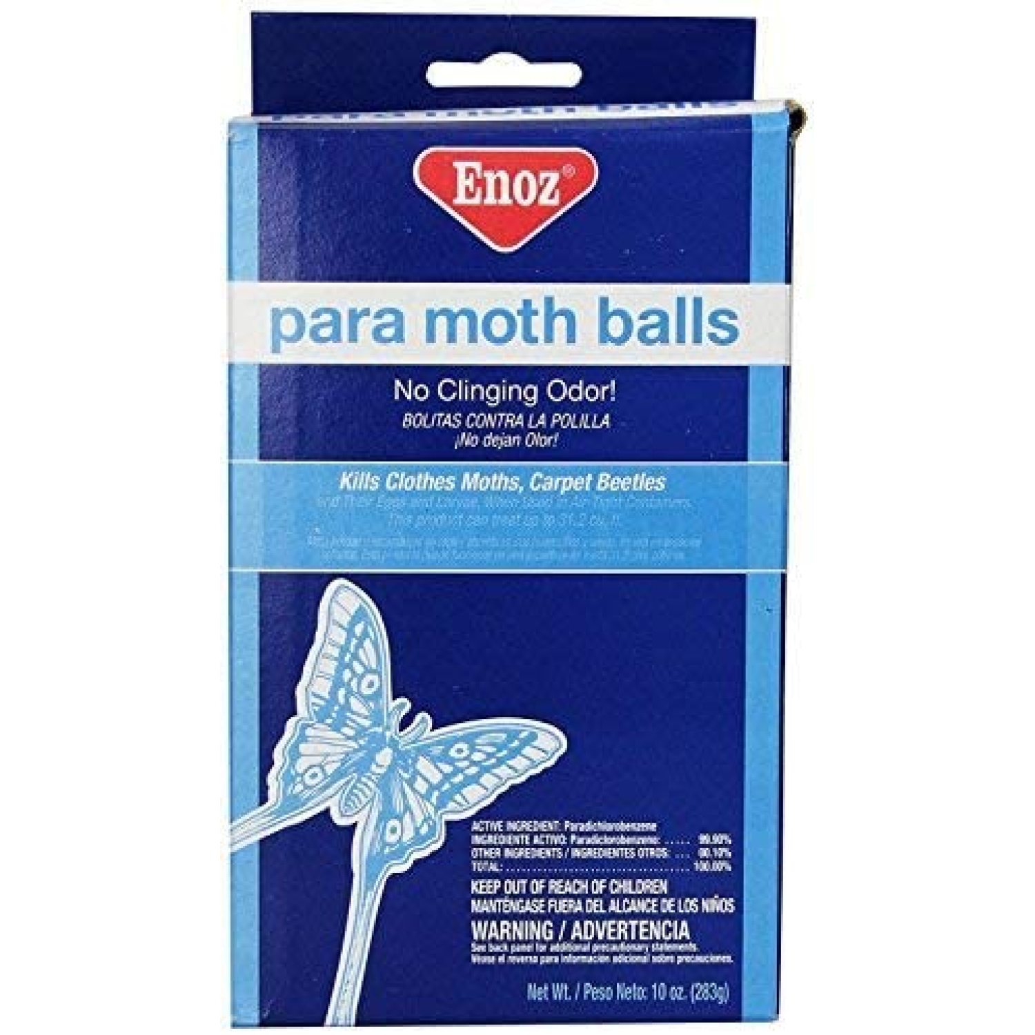 Enoz Para Moth Balls (Pack of 6) Kills Clothes Moths, Carpet Beetles