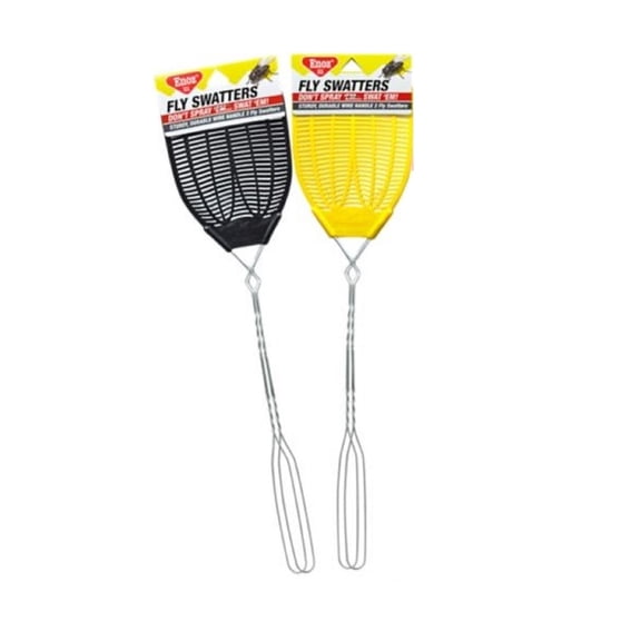 Enoz R34.24T Plastic Head Fly Swatters 2 Pack