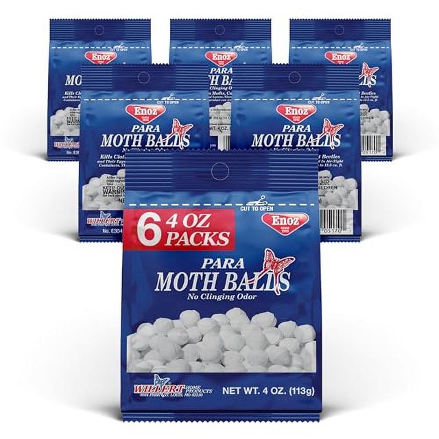 Enoz para Moth Balls For Insects, Kills Clothes Moths and Carpet